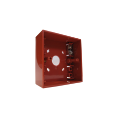 Honeywell Baza pentru montaj aparent buton Morley-IAS, culoare rosie; Dimensiuni: 87x93x32mm; Greutate: 0.080g