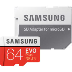 Card memorie Samsung MB-MC64HA/EU,  Micro-SDXC,  EVO Plus,  64GB