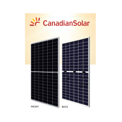 Panou Solar Fotovoltaic Monocristalin BiHiKu7 Bifacial Mono PERC CS7L-595MB-AG Silver Frame, max. 1500V, lungime cablu 460mm(+)/340mm(-), conector T6, 595W, 2172x1303x33mm, IP68, 120 celule [2X(10X6)]