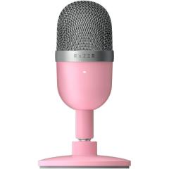 Microfon Razer Seiren V3 Mini Ultra Compact USB, frecventa raspuns 20 Hz - 20000 Hz, sensibilitate 110 dB (THD > 1% at 1 kHz), roz