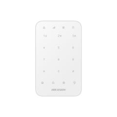 Tastatura wireless AX PRO Hikvision DS-PK1-E-WE, 868MHz two-way Tri-X wireless technology; distanta comunicare RF : 1200min camp deschis; Stay/away arming, disarming, alarm clearing for anumite zone sau pentru toate zonele; One-Push fire alarm, panic alar