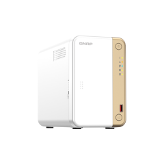 NAS QNAP 262 2-Bay, CPU Intel® Celeron® N4505 2-core/2-thread processor (burst up to 2.9 GHz), RAM 4 GB DDR4 (onboard not expandable), HDD 2 x 2.5