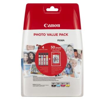 CANON CLI581PVP INK PHOTO PAPER PACK