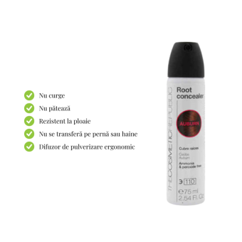 Spray Colorant pentru Radacini The Cosmetic Republic 75 ml (Auburn)